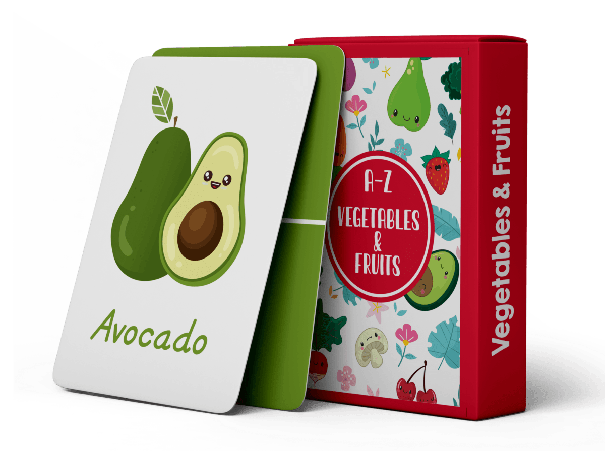 The Happy Hula A-Z Flashcards - Fruits and Vegetables - THH-2020-0025
