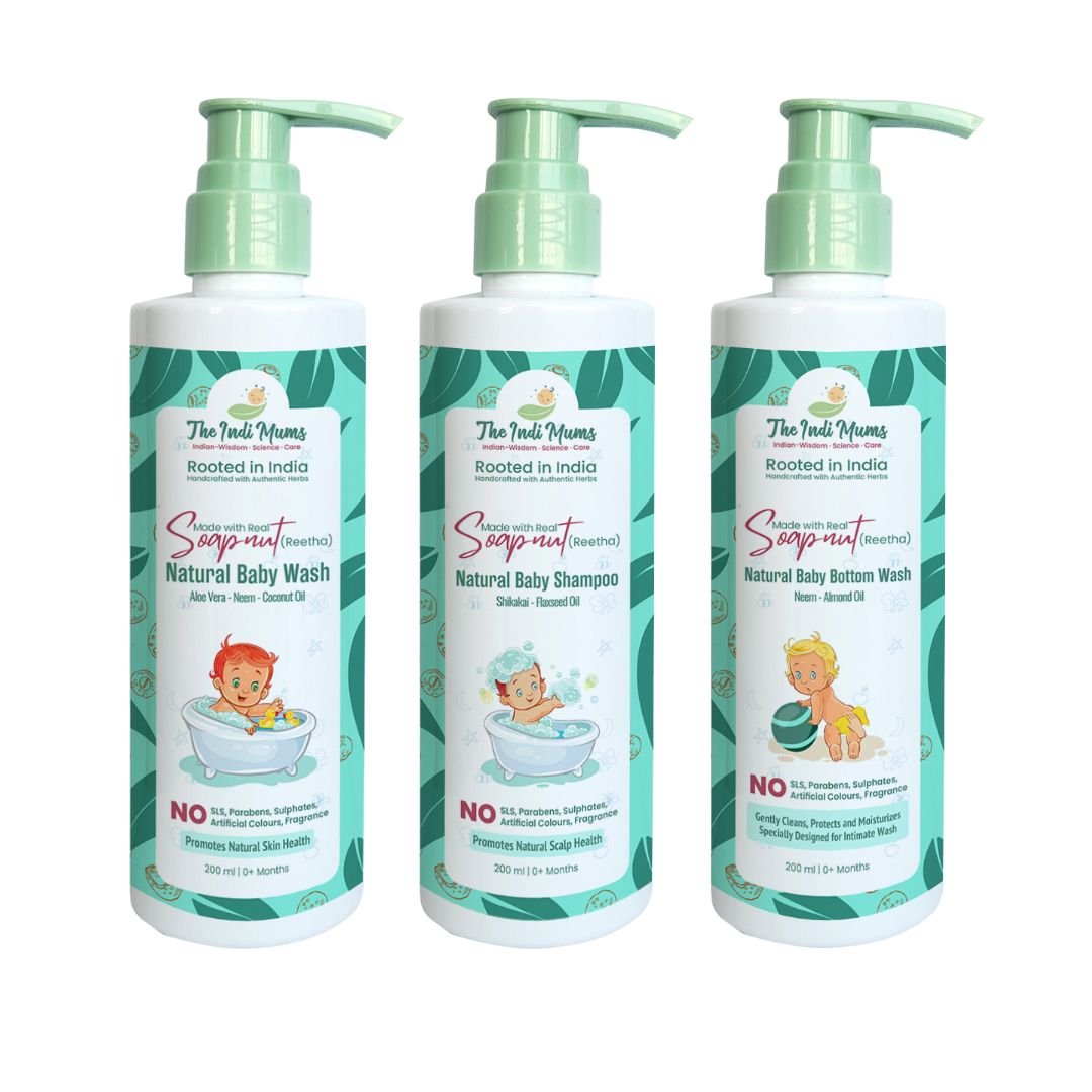 The Indi Mums Daily Care Combo | 3X 200ML - BD05_SP1BW1BB1