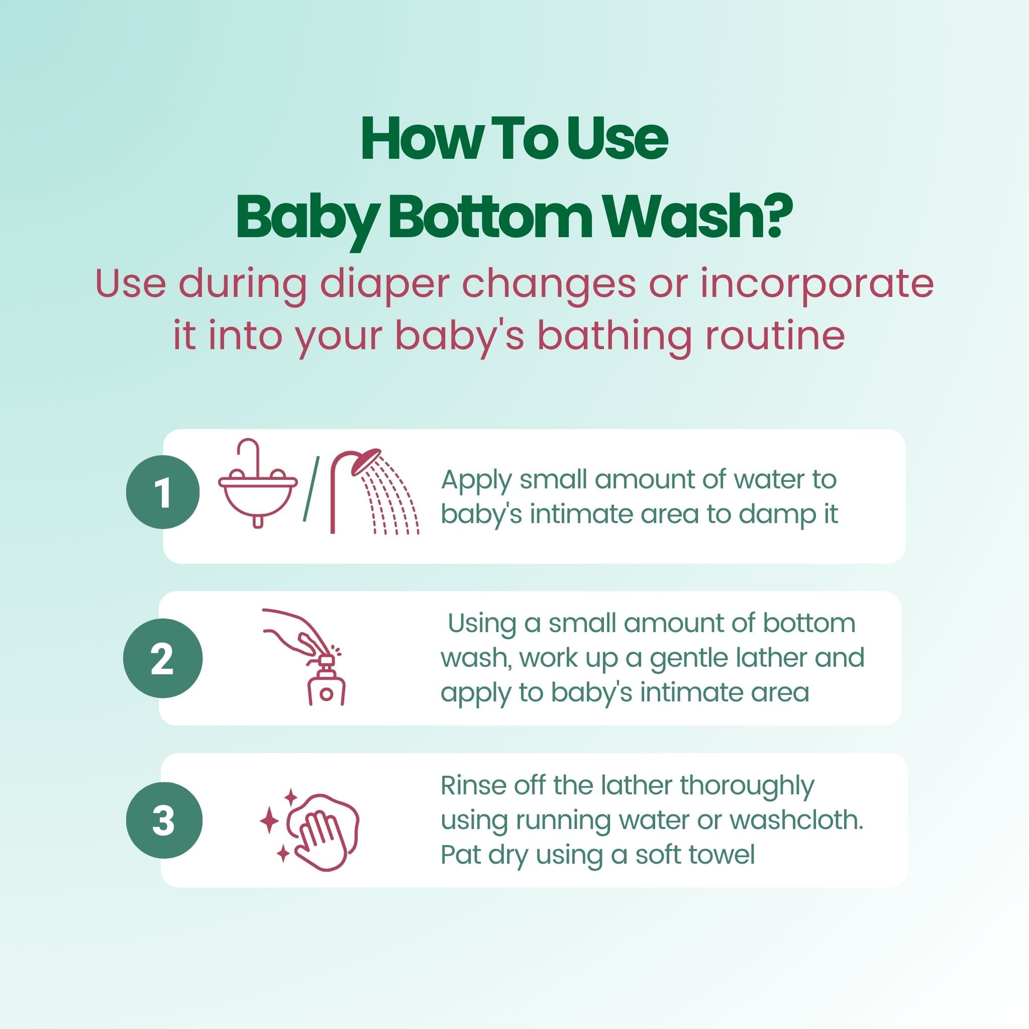 The Indi Mums Reetha, Neem & Almond Oil Baby Bottom Wash 200 ML - P09