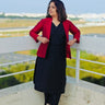 The Modern Muse Women's Silk Jacket Kurta set - WES - SK - TMDMS - S