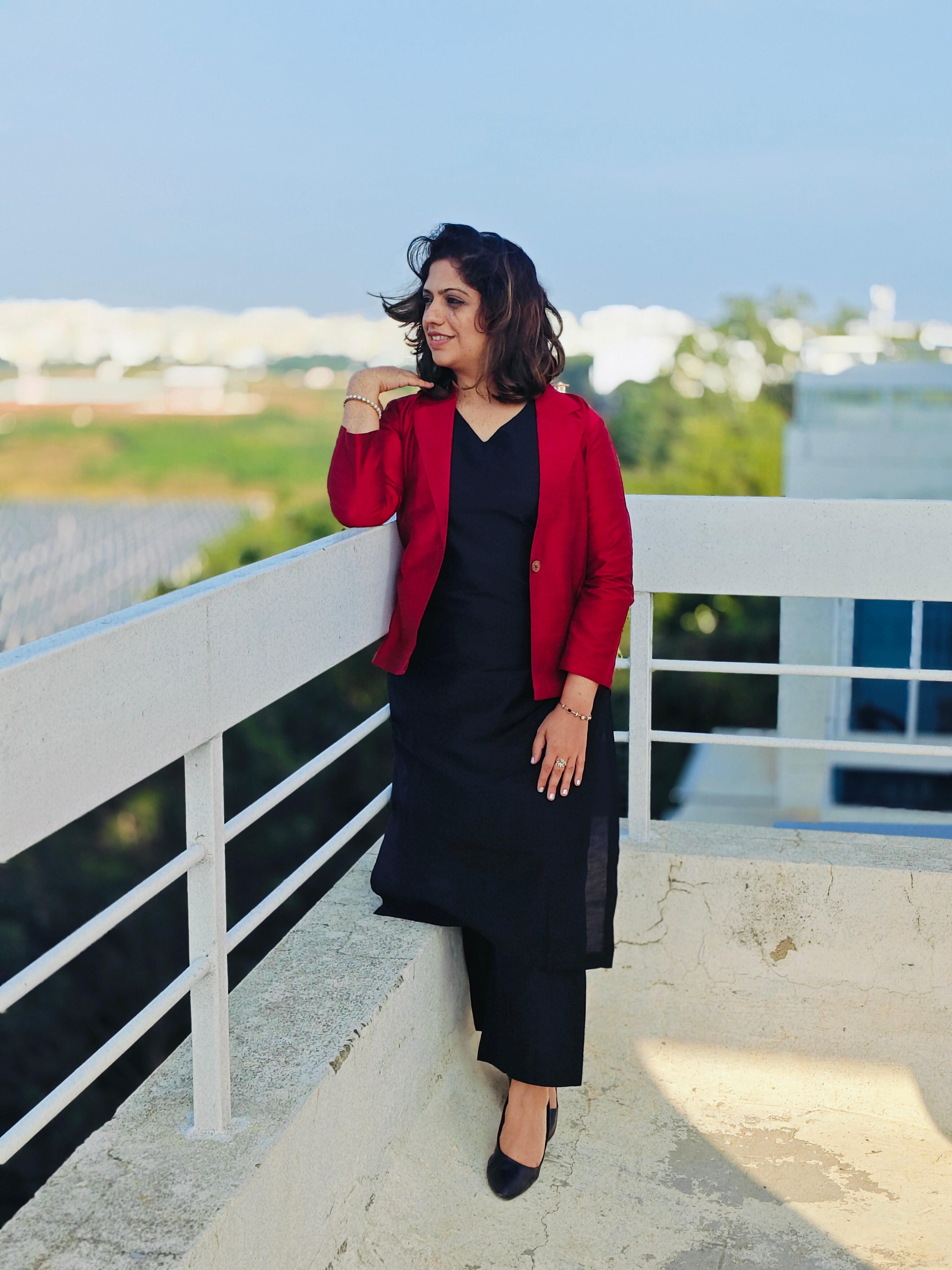 The Modern Muse Women's Silk Jacket Kurta set - WES - SK - TMDMS - S