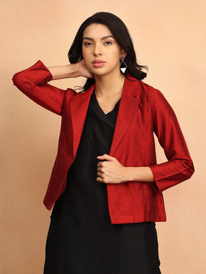 The Modern Muse Women's Silk Jacket Kurta set - S Women's Co ord Set
