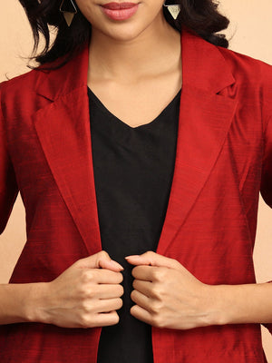 The Modern Muse Women's Silk Jacket Kurta set - S Women's Co ord Set