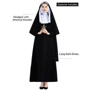 The Nun Adults Halloween Costume Fancy Dress Up - M Halloween