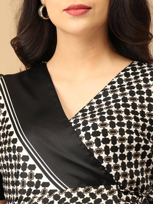 The Right Angles Maternity Wrap Dress - DRS - SK - TRAN - S