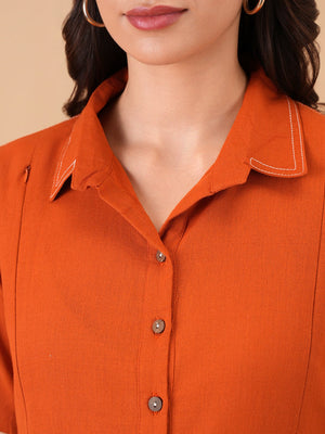 The Rust-In-Time Maternity and Nursing Dress - S Maternity Casual Dress