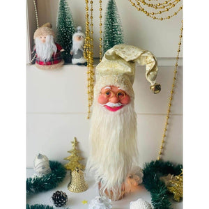 The Sparkly Gold 3d Santa Wine Bottle Cover - Little Surprise BoxThe Sparkly Gold 3d Santa Wine Bottle Cover