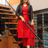 The Timeless Icon Women's Silk Jacket Kurta set - WES - SK - THTMI - S