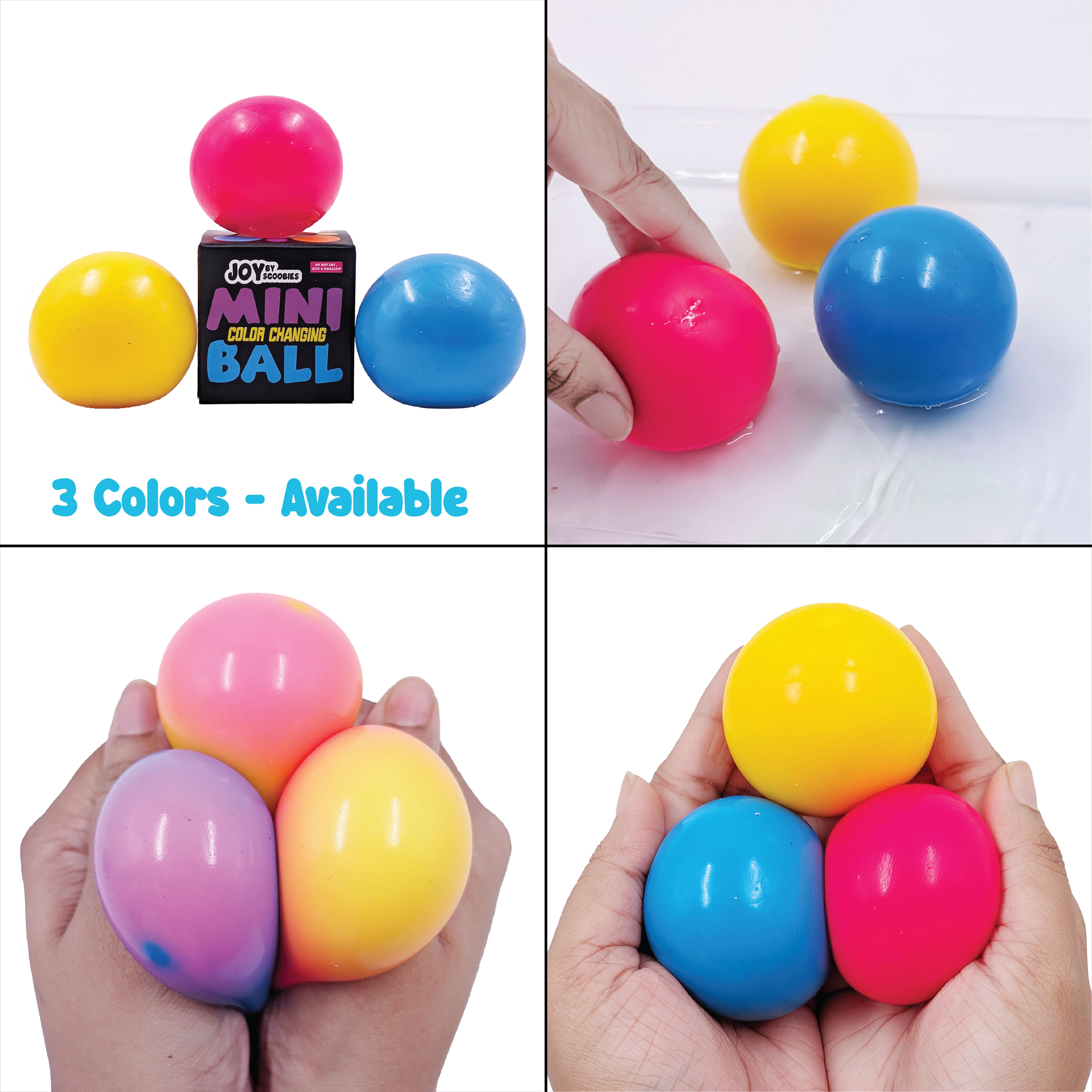 JOY BY SCOOBIES Mini Colour Changing Ball