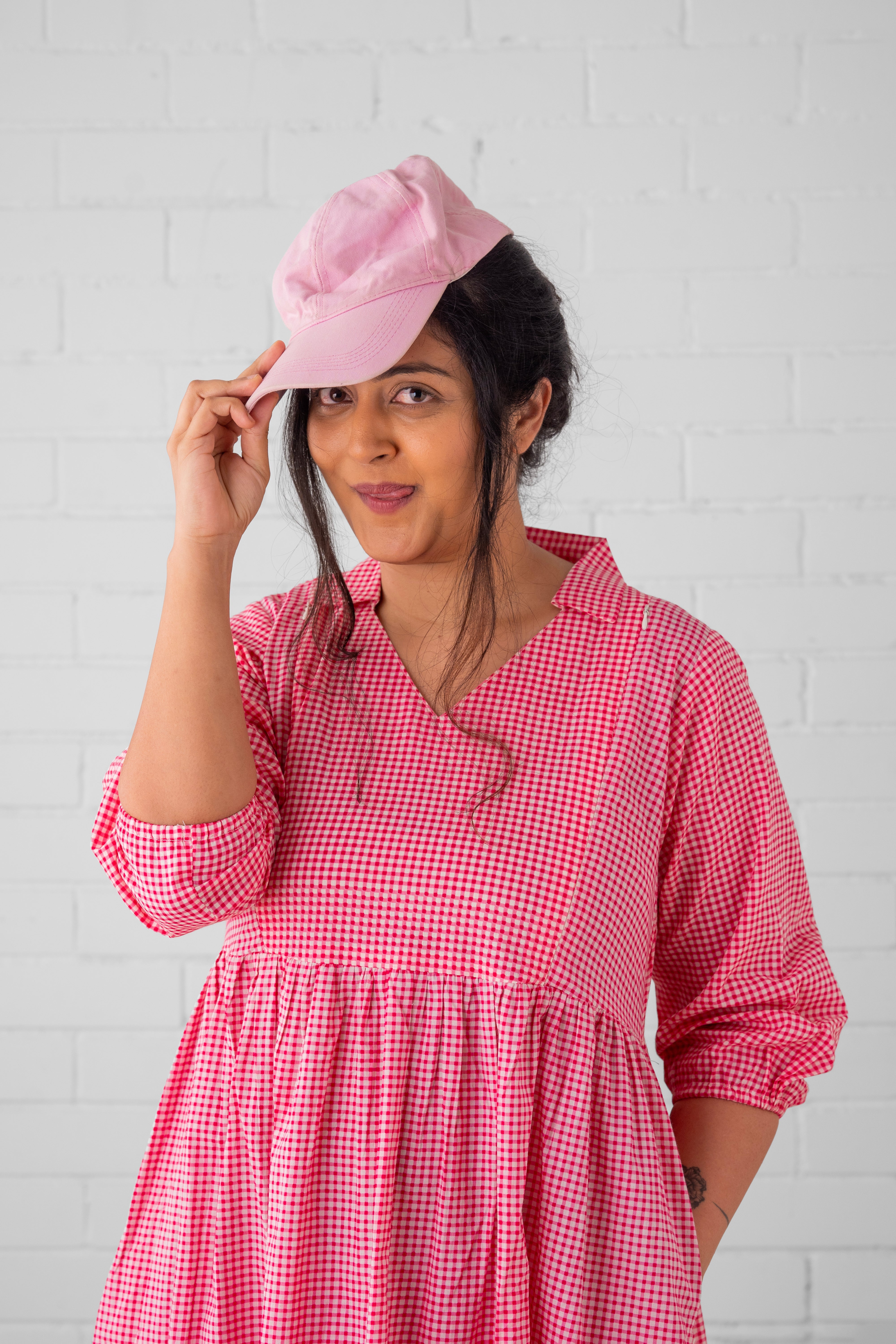Tic Tac Pink Maternity and Nursing Dress - DRS - SK - TCTAC - S