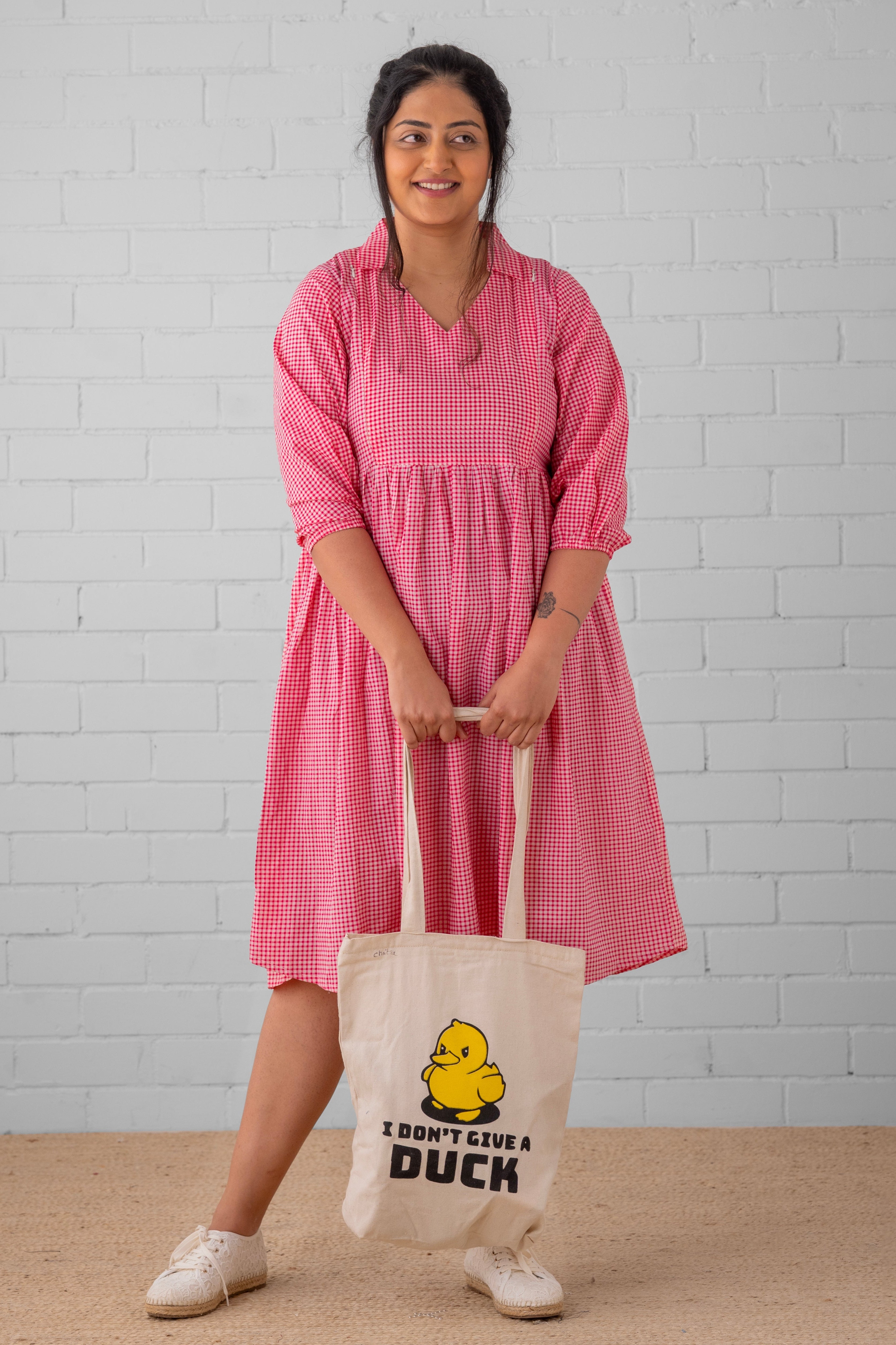 Tic Tac Pink Maternity and Nursing Dress - DRS - SK - TCTAC - S