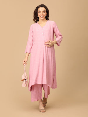 Tickled Pink Maternity and Nursing Co - ord Set - MEW - SK - TCKLP - S