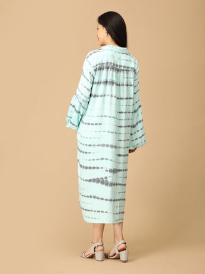 Tide & Dye Maternity and Nursing Oversized Shirt Dress - DRS - SK - TIDYE - S