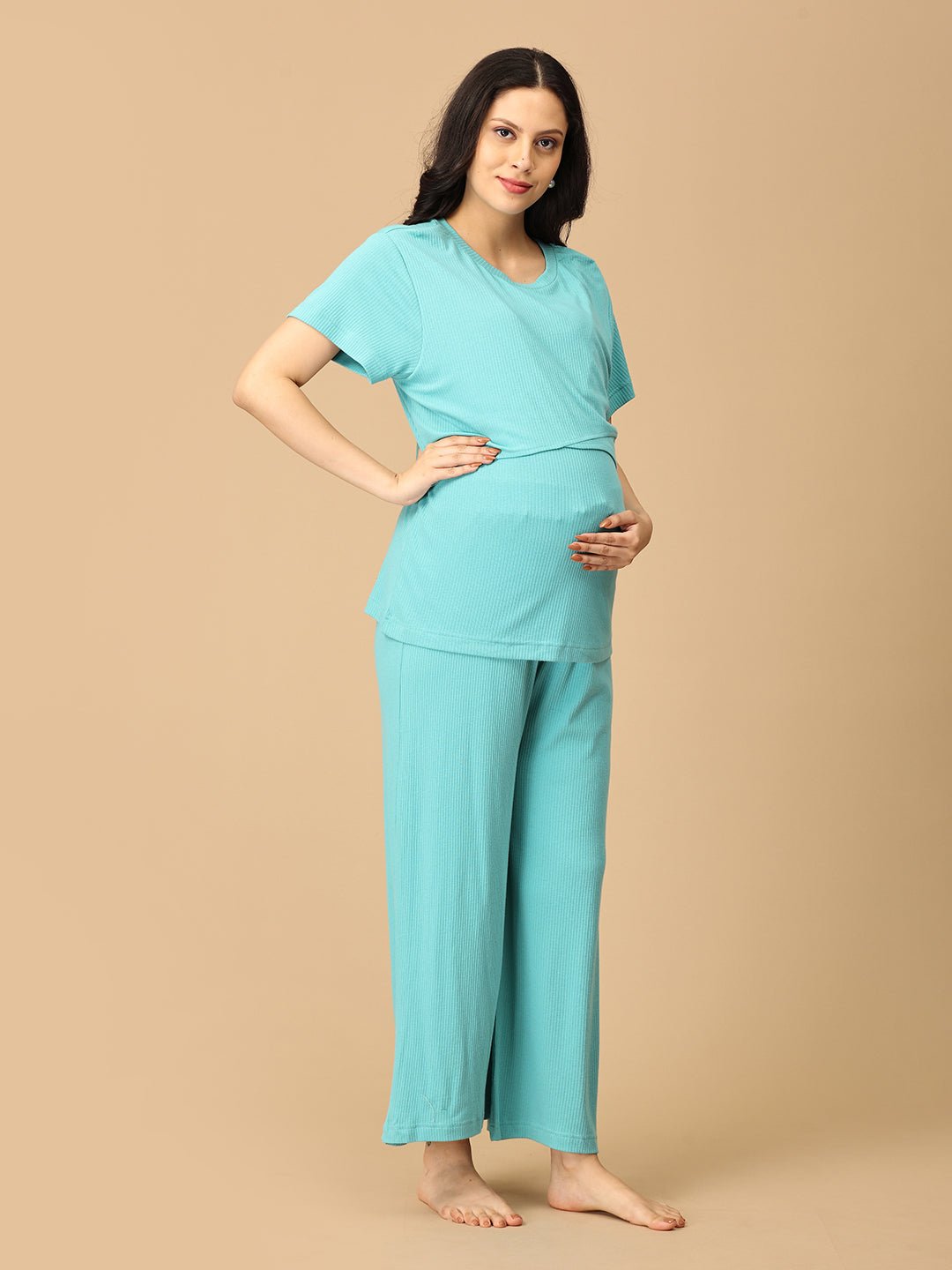 Tide Up Together Maternity and Nursing Nightwear Set - NW - TC - TDUTG - S