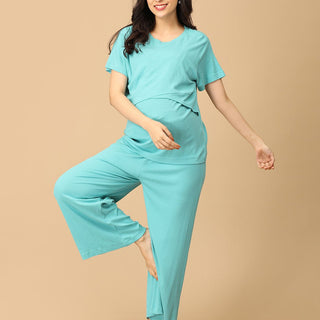 Tide Up Together Maternity and Nursing Nightwear Set - NW - TC - TDUTG - S