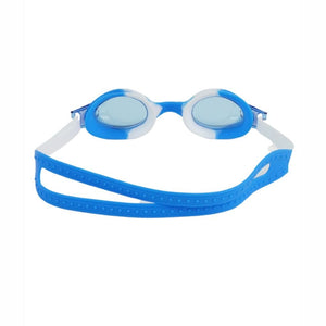 Tie Dye White with Blue Anti Fog UV Protection Leakproof Design Swim Goggles for Kids, 1yr - 4yrs - 1 - 4 years Swim
