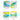 Tie Dye Yellow Blend with Blue Anti Fog UV Protection Leakproof Design Swim Goggles for Kids, 1yr - 4yrs - 1-4 years Swim