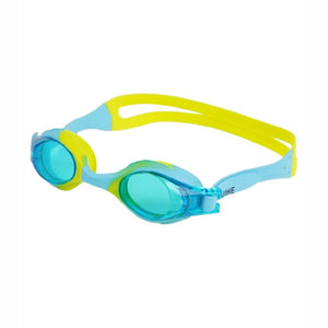 Tie Dye Yellow Blend with Blue Anti Fog UV Protection Leakproof Design Swim Goggles for Kids, 1yr - 4yrs - 1-4 years Swim
