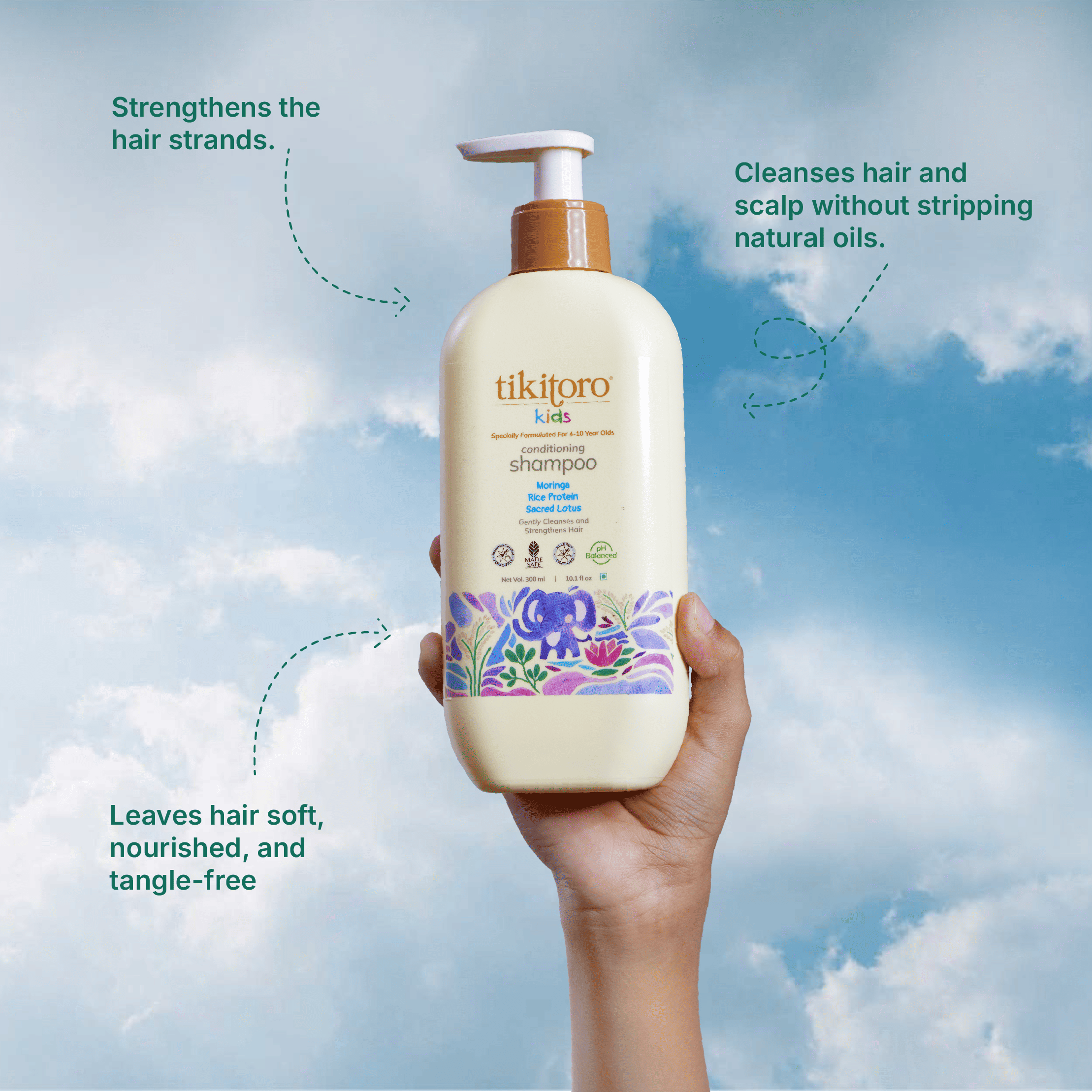 Tikitoro Kids Conditioning Shampoo - 300 ml - TTKCNS01000