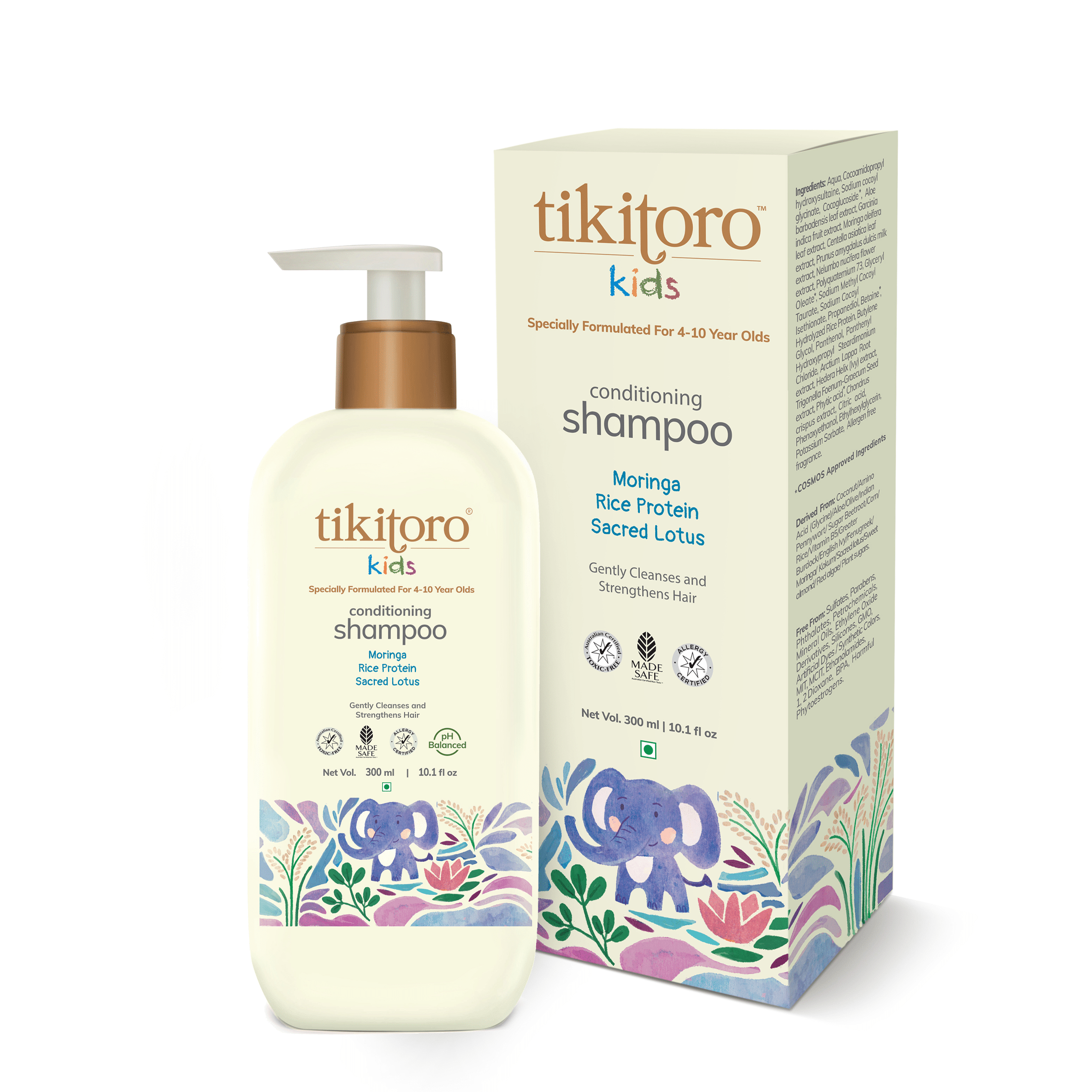 Tikitoro Kids Conditioning Shampoo - 300 ml - TTKCNS01000