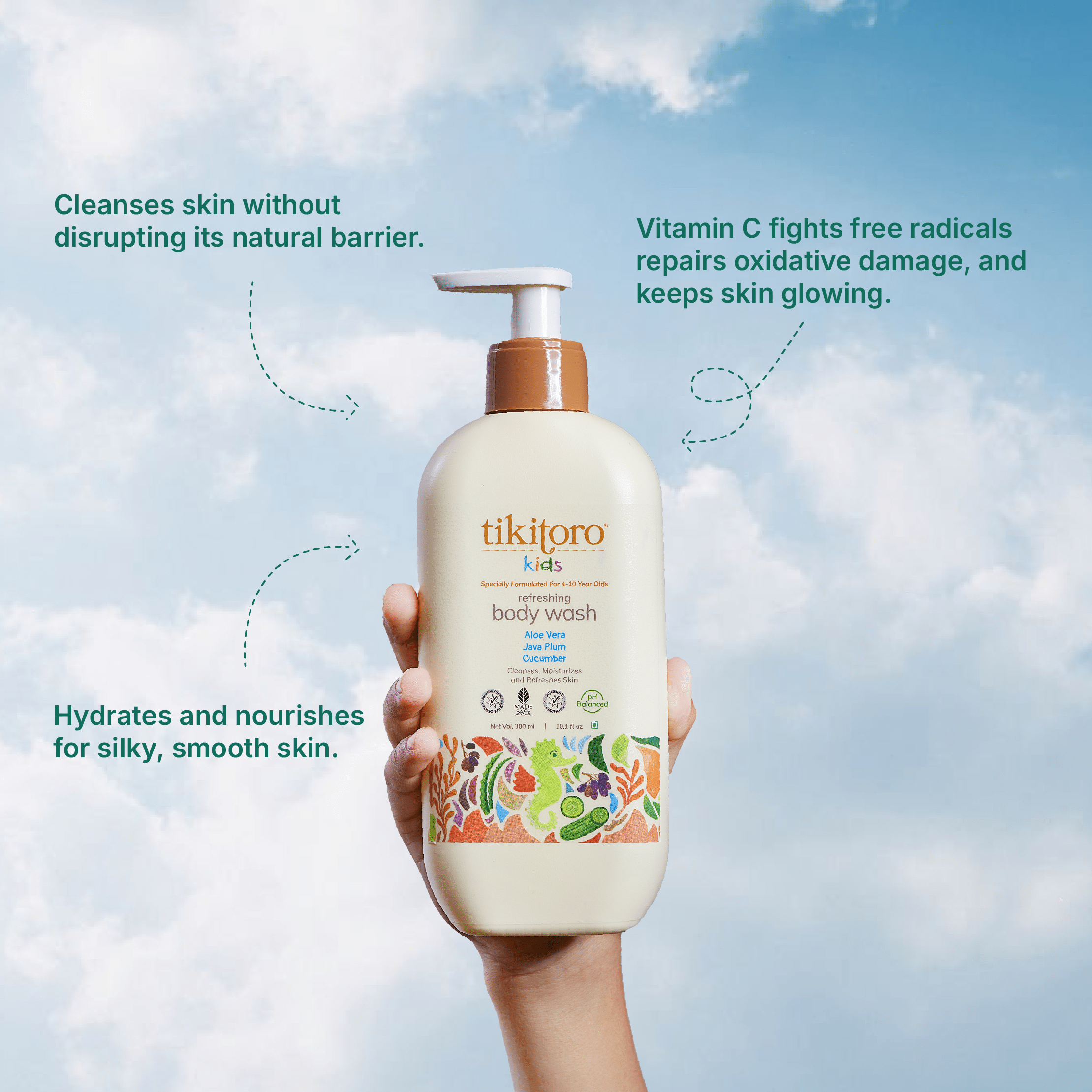 Tikitoro Kids Refreshing Body Wash - TTKRBW01000