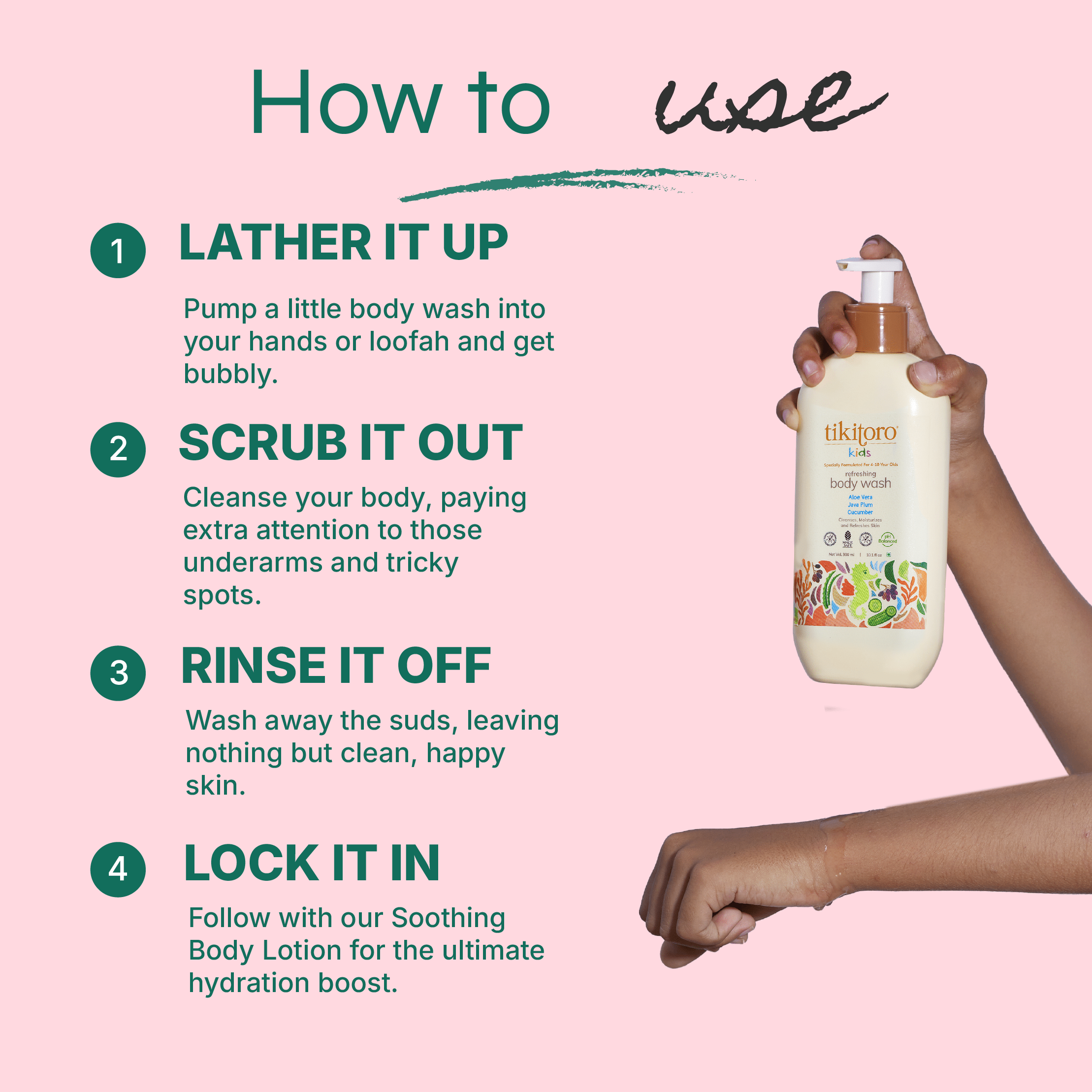 Tikitoro Kids Refreshing Body Wash - TTKRBW01000
