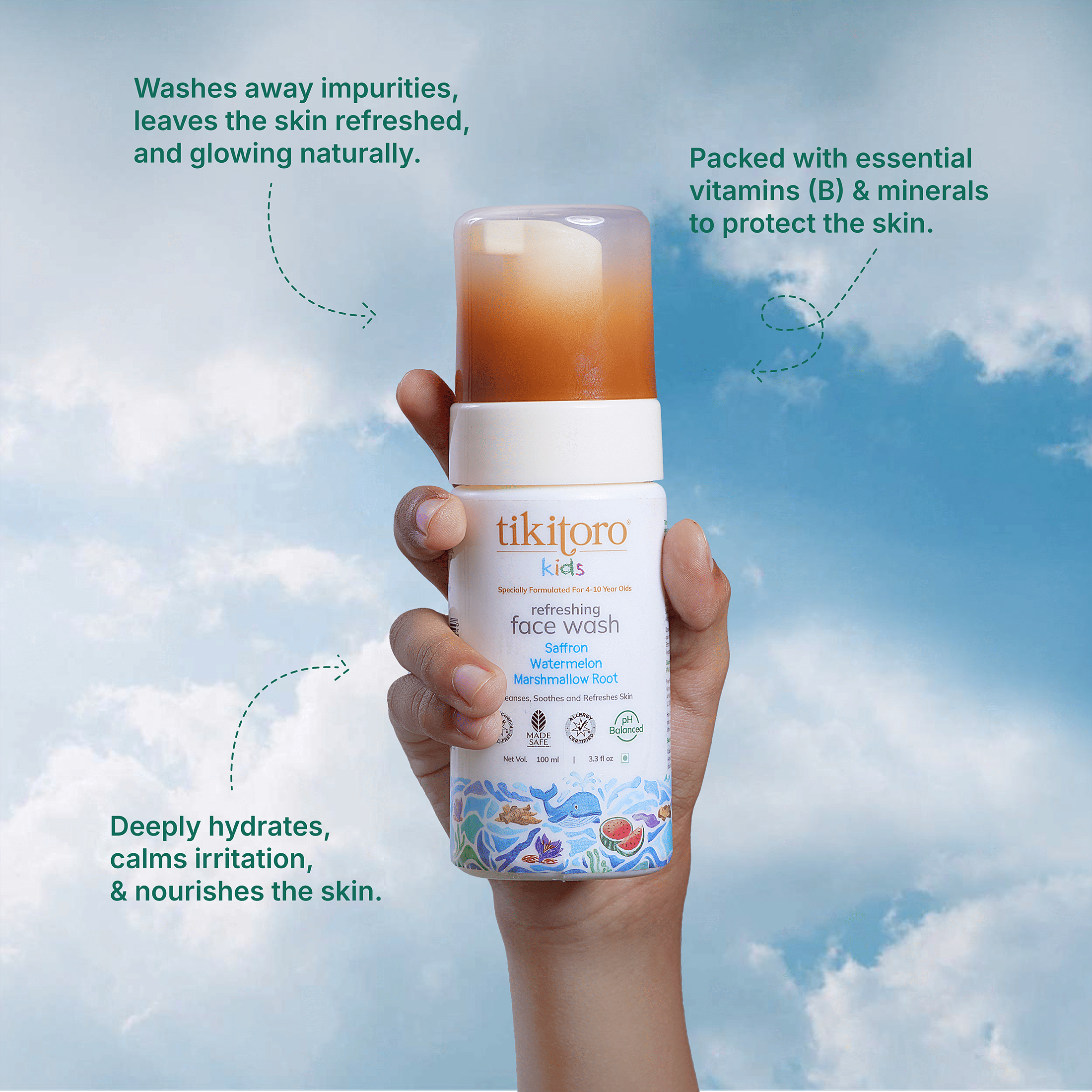 Tikitoro Kids Refreshing face wash - TTKRFW03000