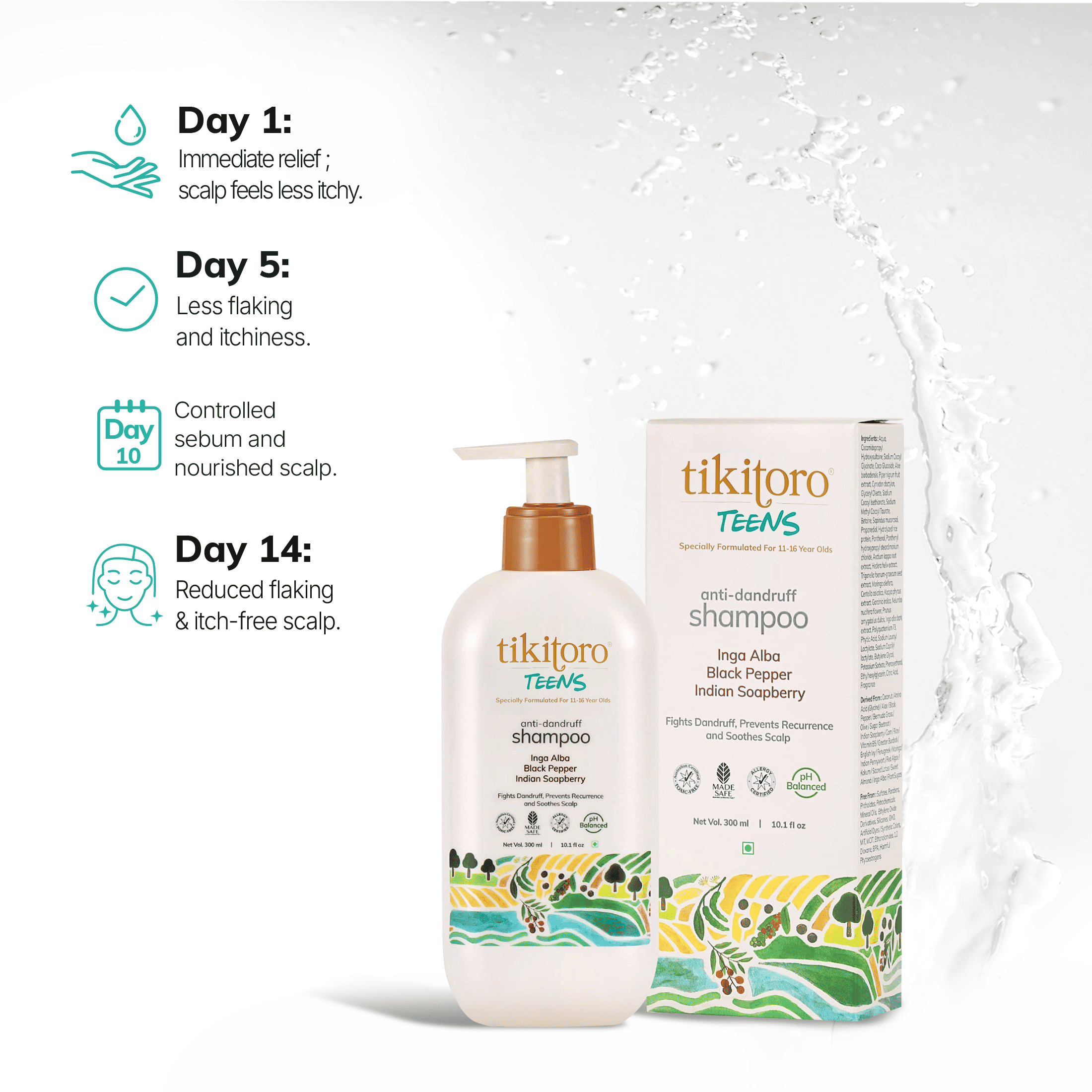 Tikitoro Teens Anti - dandruff Shampoo - TTTADS01000