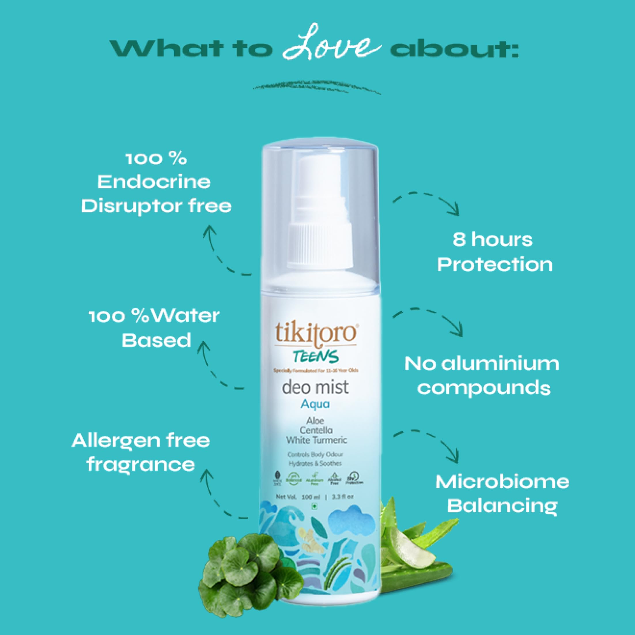 Tikitoro Teens Deo Mist Aqua - TTTADM03000