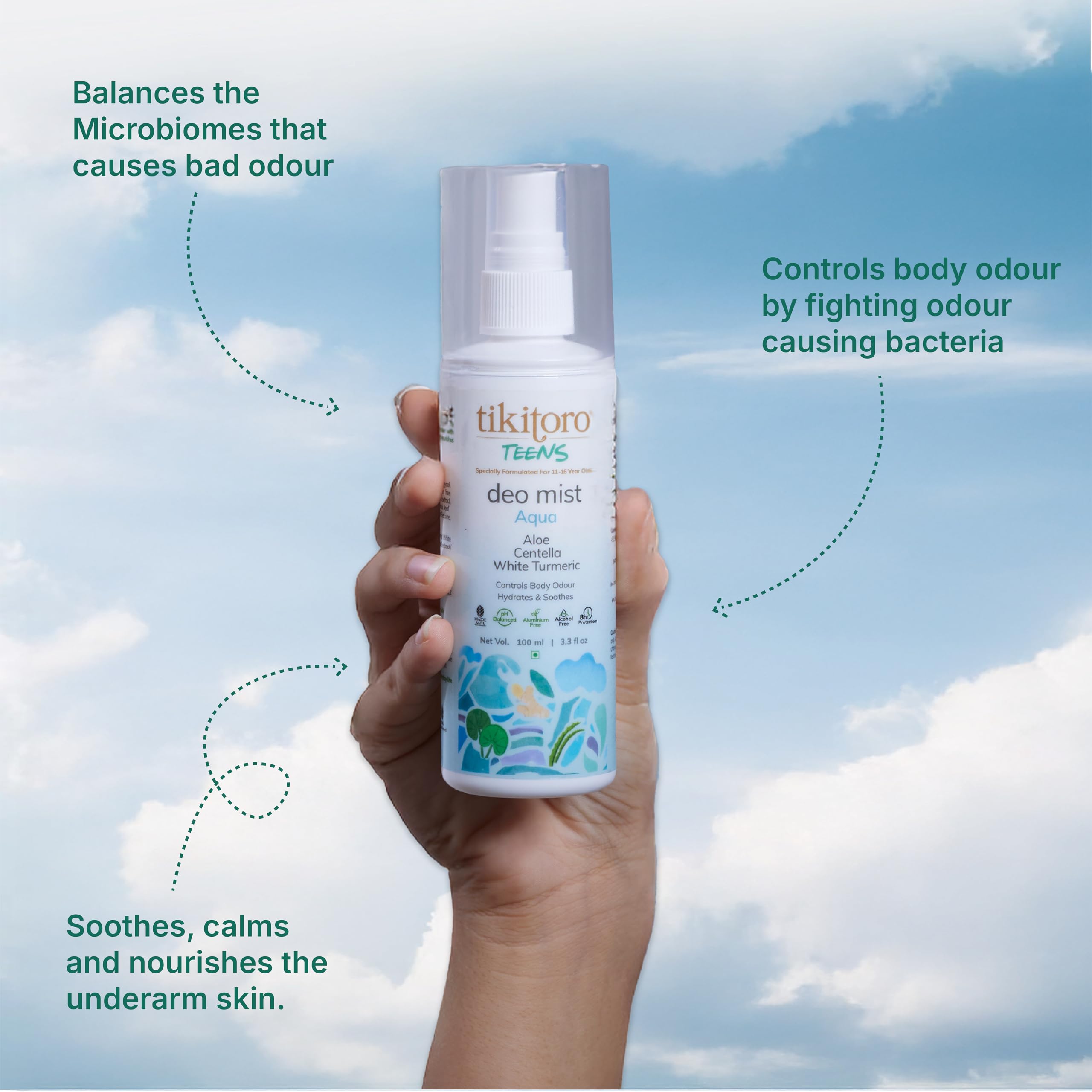 Tikitoro Teens Deo Mist Aqua - TTTADM03000