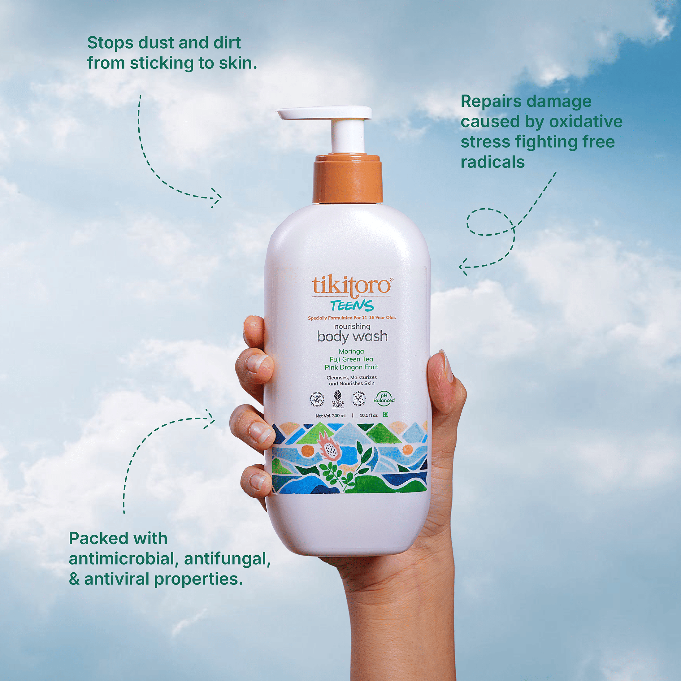 Tikitoro Teens Nourishing Body Wash - TTTNBW01000
