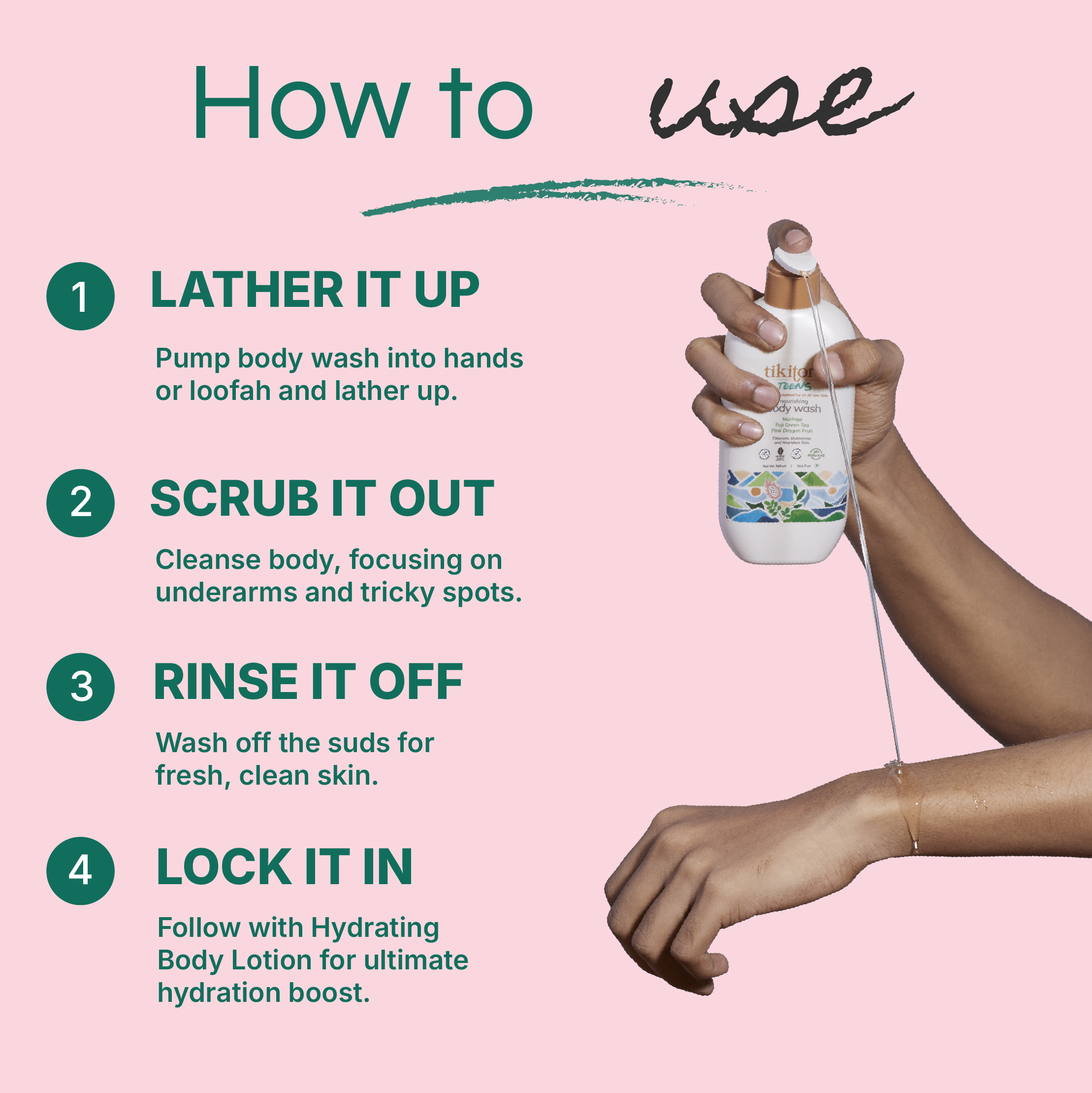 Tikitoro Teens Nourishing Body Wash - TTTNBW01000