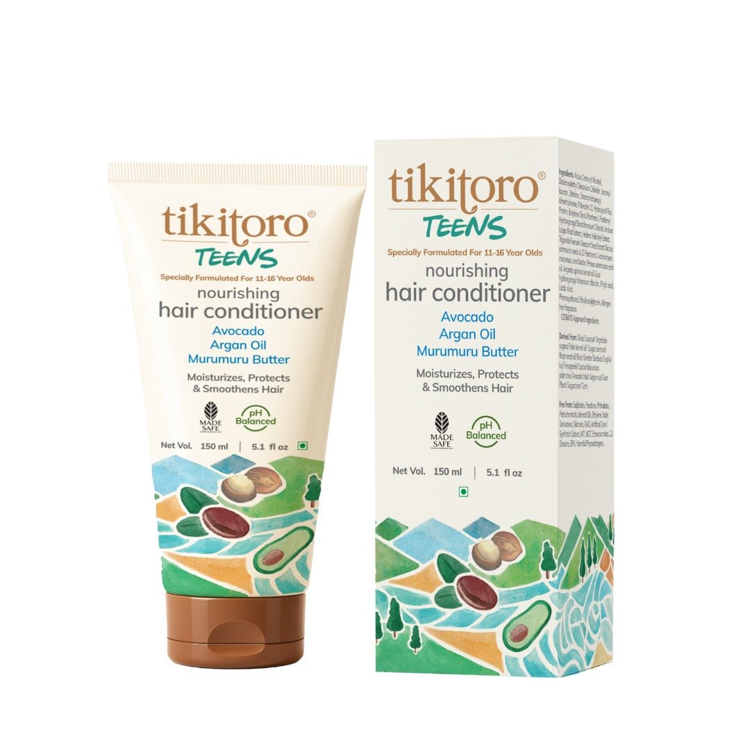 Tikitoro Teens Nourishing Hair Conditioner | Lightweight Conditioner | Controls Frizz & Smoothens Hair - Kids Hair Conditioner