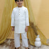 Timeless White Boys Kurta Pajama Set - KES-BK-TWBK-6-12