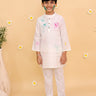 Timeless White Boys Kurta Pajama Set - 0 - 6 Months Boys Ethnic Set