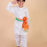 Timeless White Boys Kurta Pajama Set - 0 - 6 Months Boys Ethnic Set