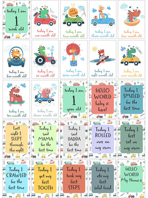 Tiny Explorer, Big Dreams Milestone Cards - (Pack of 25) - MSCD - LFBA