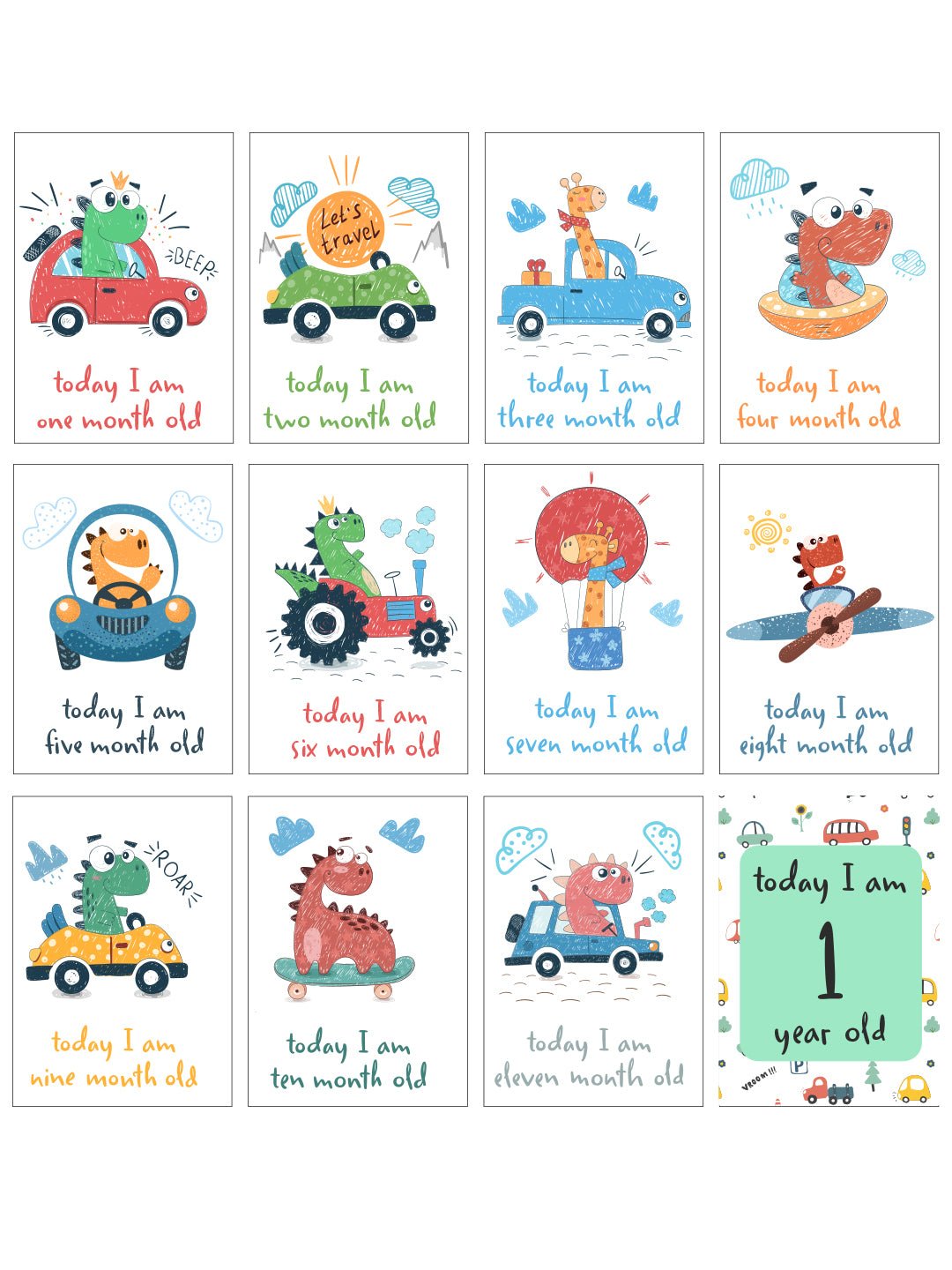 Tiny Explorer, Big Dreams Milestone Cards - (Pack of 25) - MSCD - LFBA