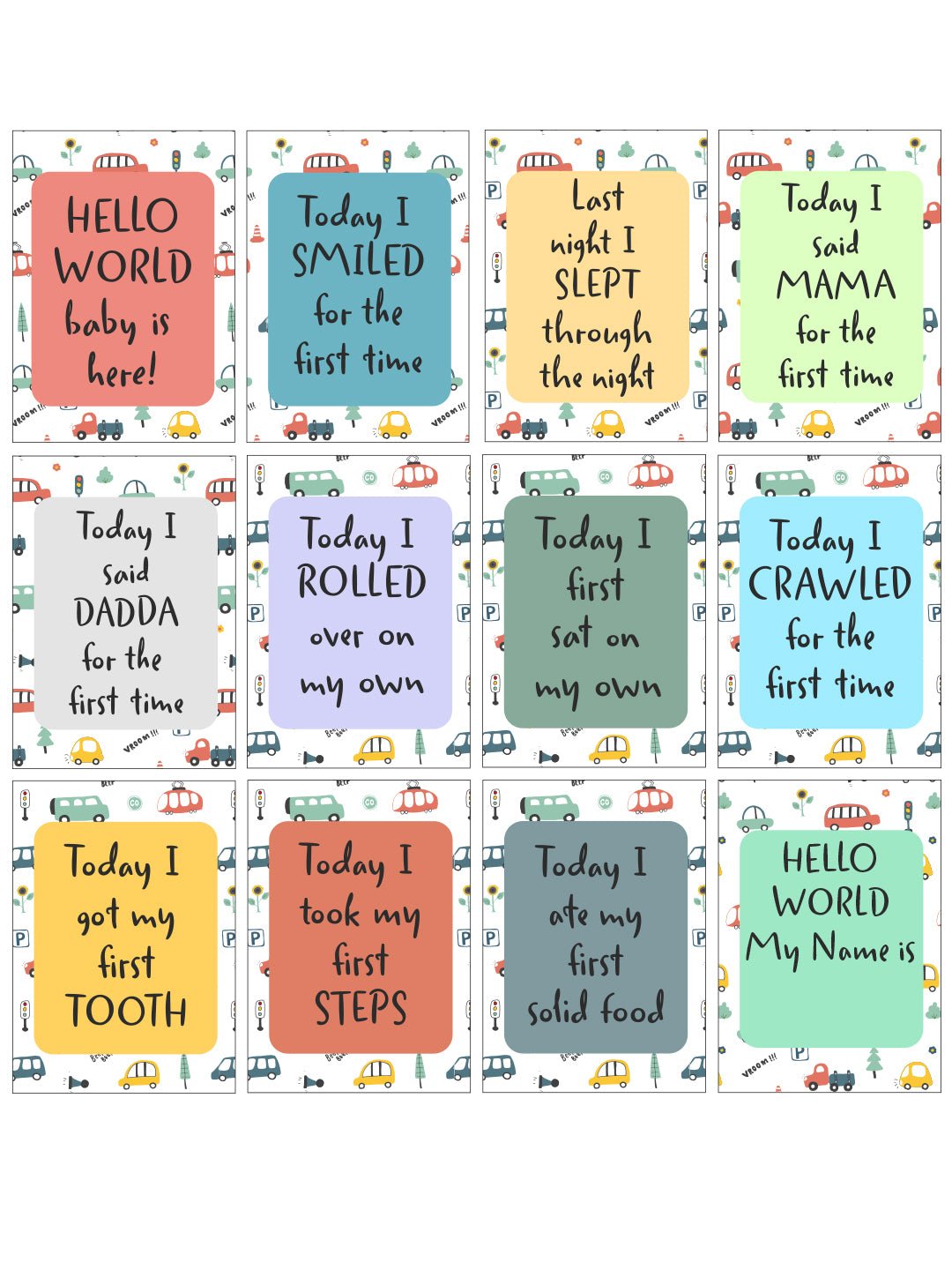 Tiny Explorer, Big Dreams Milestone Cards - (Pack of 25) - MSCD - LFBA