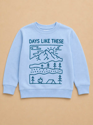 Tiny Trekker Kids Sweatshirt - 6-7 Years Kids Winter Sweatshirts