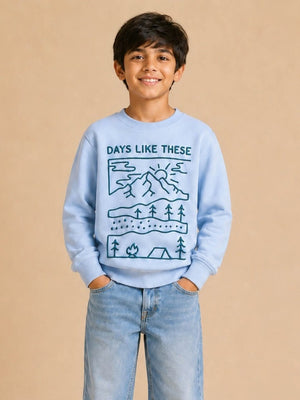 Tiny Trekker Kids Sweatshirt - 6-7 Years Kids Winter Sweatshirts