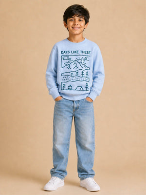Tiny Trekker Kids Sweatshirt - 6-7 Years Kids Winter Sweatshirts