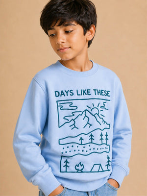 Tiny Trekker Kids Sweatshirt - 6-7 Years Kids Winter Sweatshirts