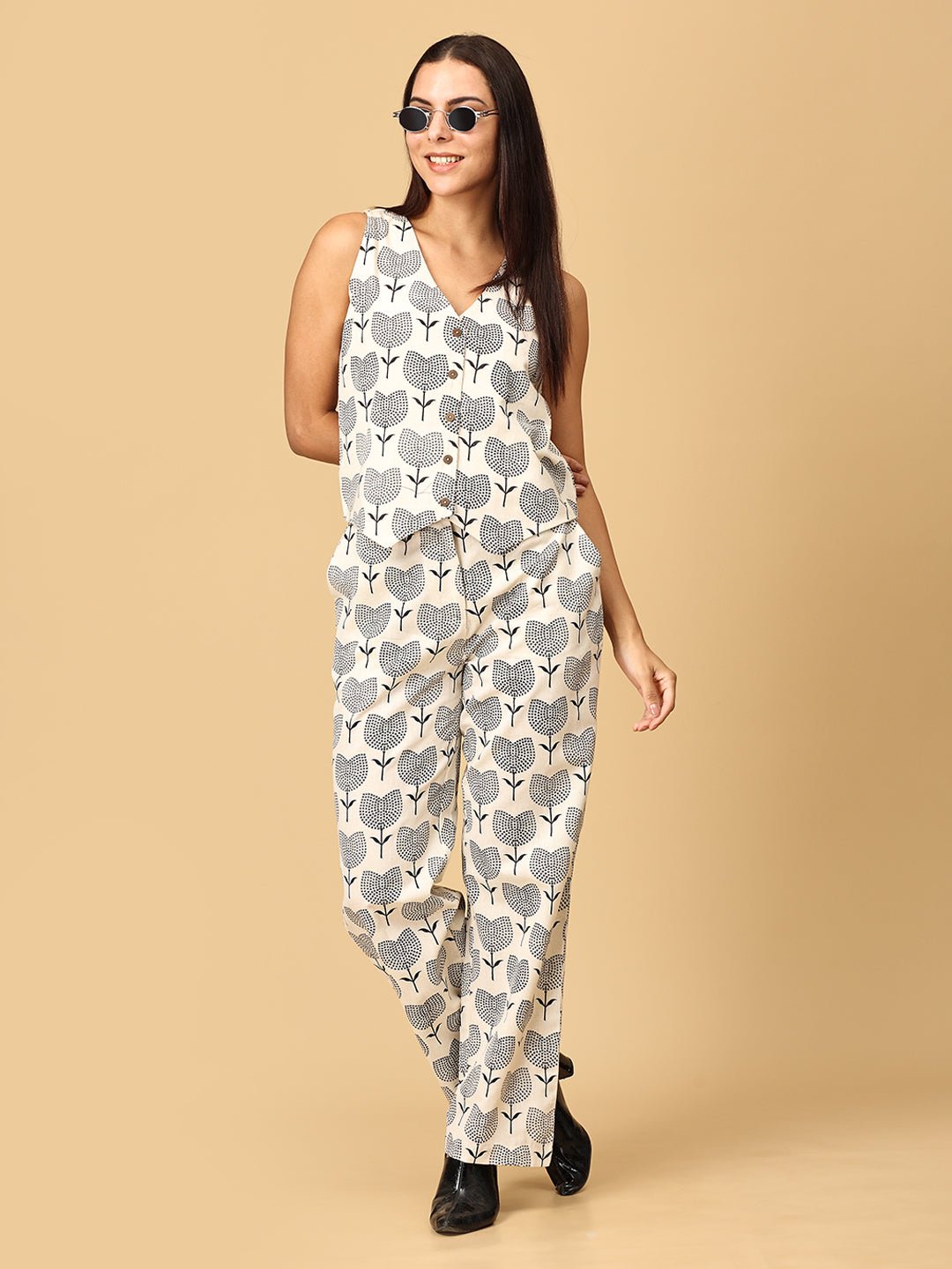 To - Lip Womens Vest And Pant Set - WES - SK - TLPK - XS