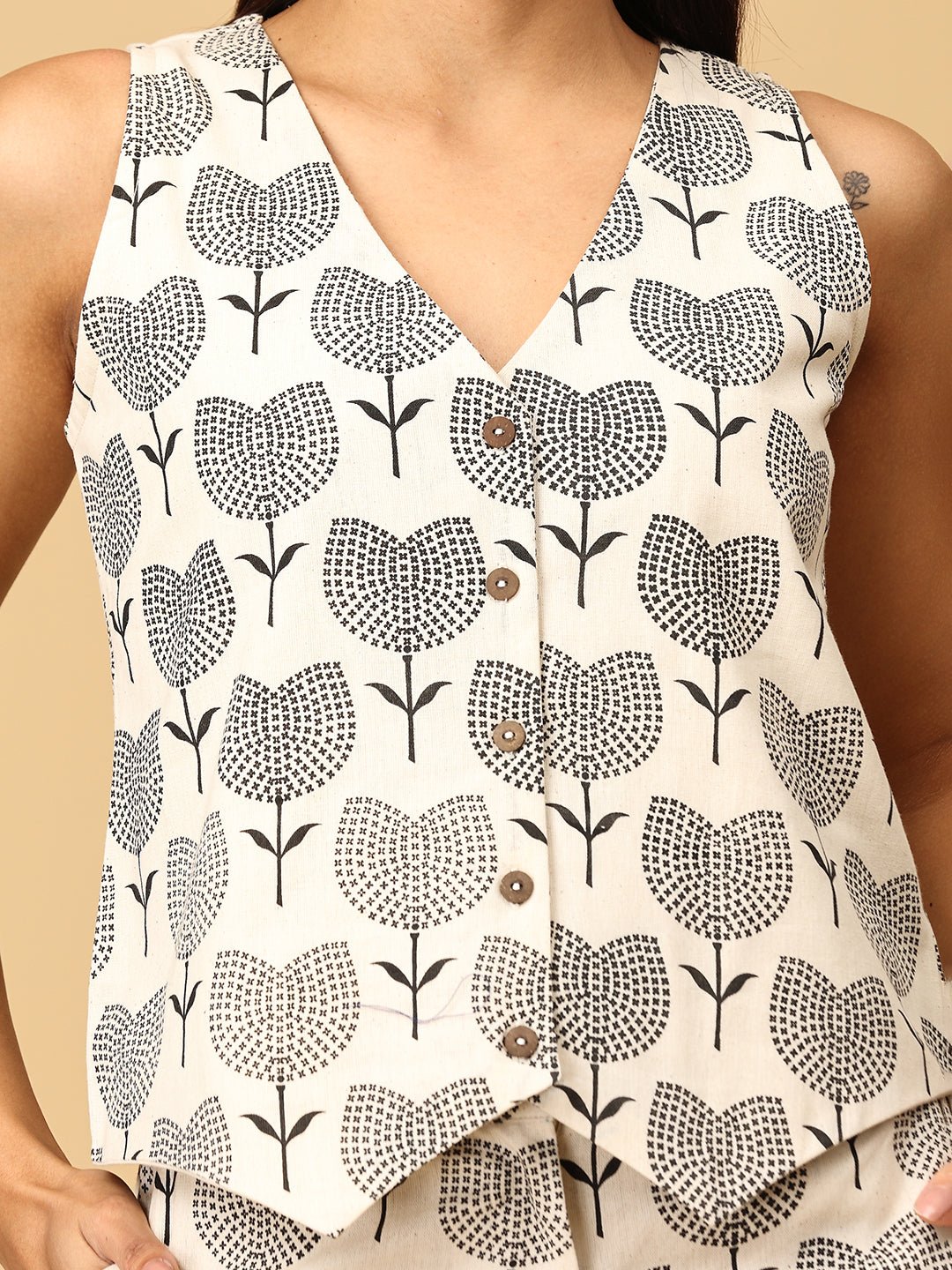 To - Lip Womens Vest And Pant Set - WES - SK - TLPK - XS