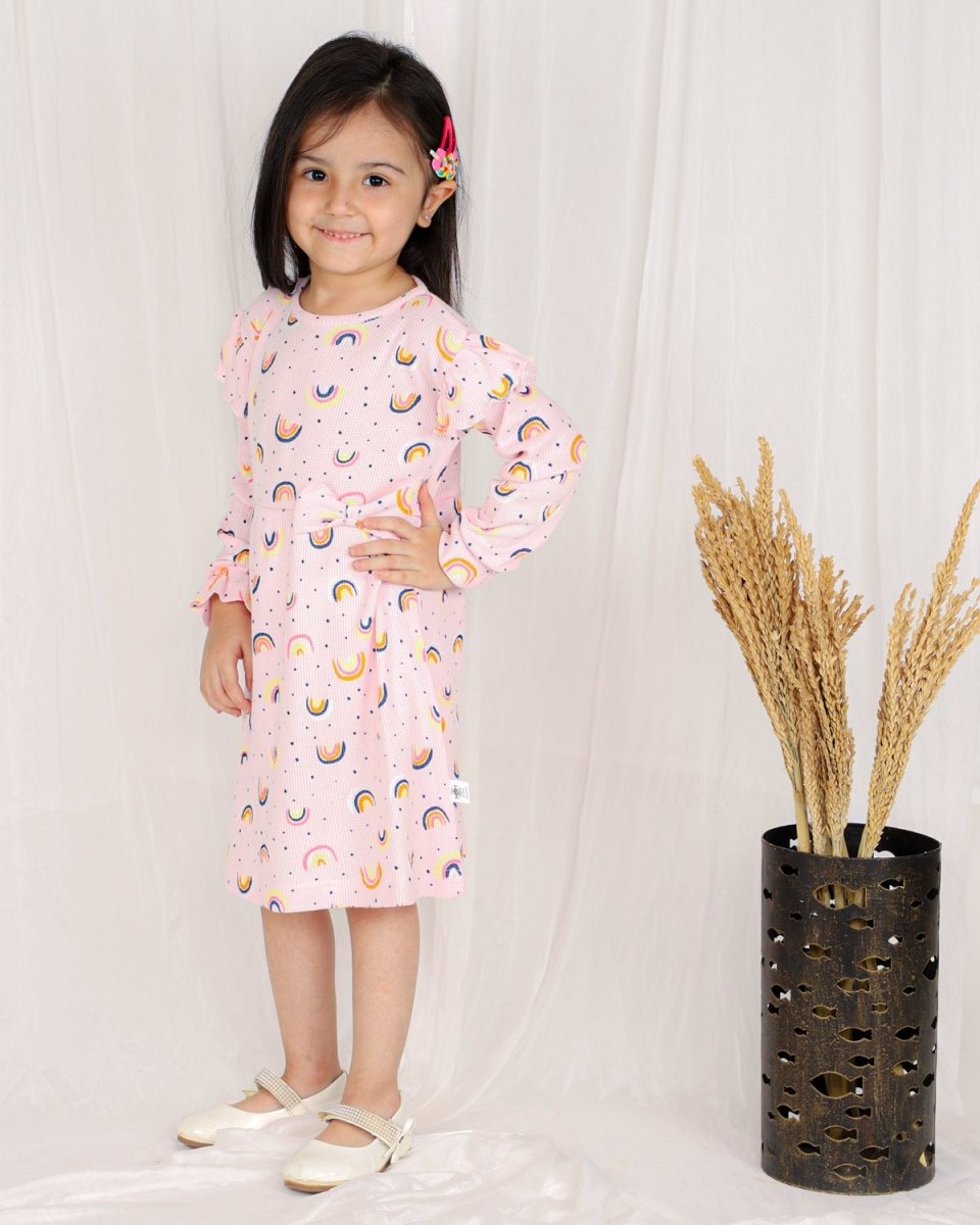 To The Rainbow Girls Casual Dress - WNCL-RNBW-1-2