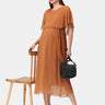 Toffee Coffee Maternity and Nursing Dress - DRS-TOFCF-S