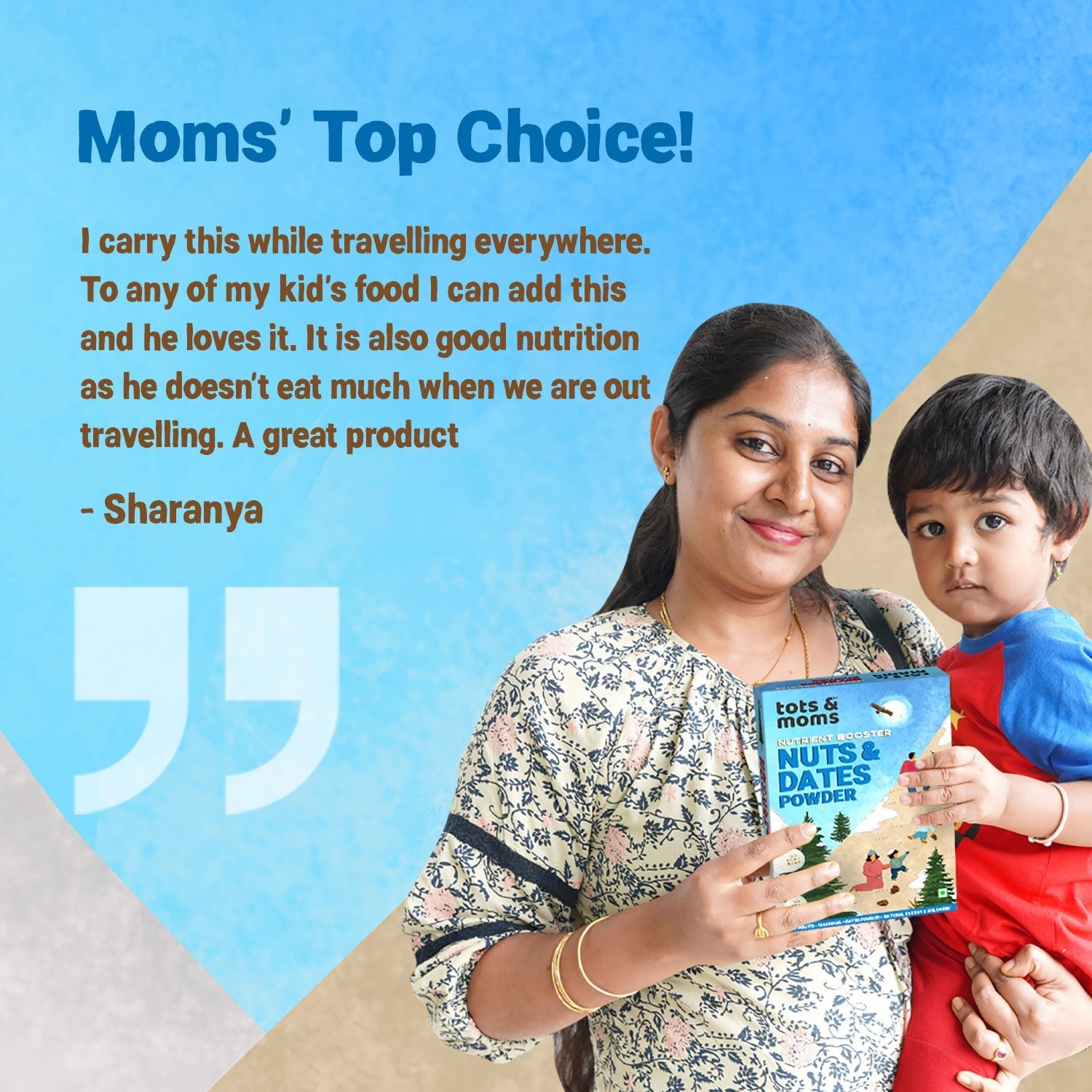 Tots and Moms Dry Fruits Mix - Nuts & Dates Powder - Baby Food