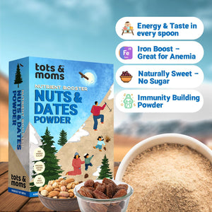Tots and Moms Dry Fruits Mix - Nuts & Dates Powder - Baby Food