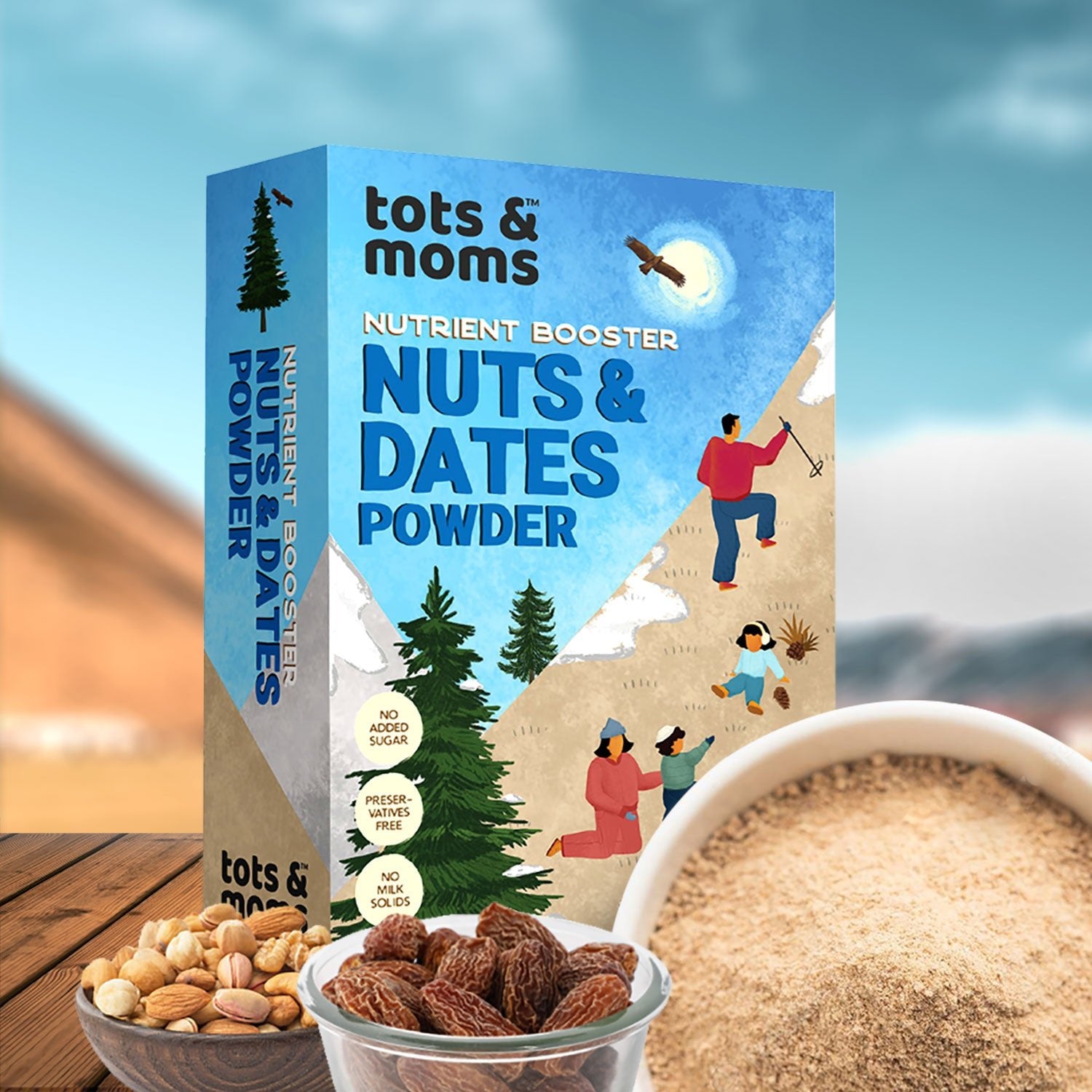 Tots and Moms Dry Fruits Mix - Nuts & Dates Powder - Baby Food